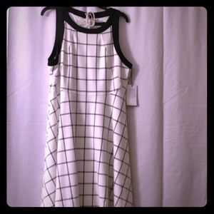 Black and white Ivanka trump dress